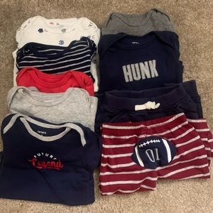 Carters sports long sleeve onesies and pants
